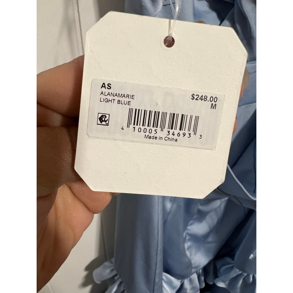 Altar'd State Alana Marie Light Blue Ruffle Maxi Dress - Picture 8 of 16